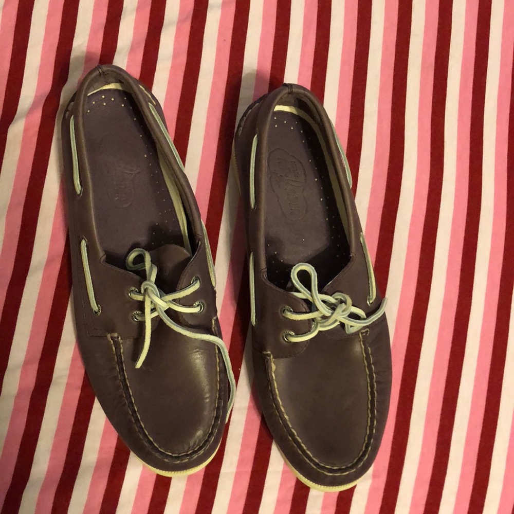 Sperry Purple Boat Shoes size 11 LSU Kansas State